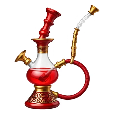 red hookah sticker