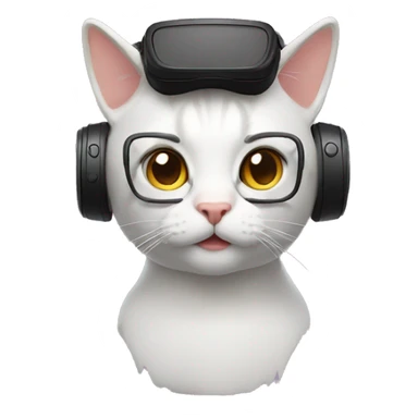 Cat vr sticker