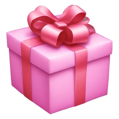 Pink present sticker