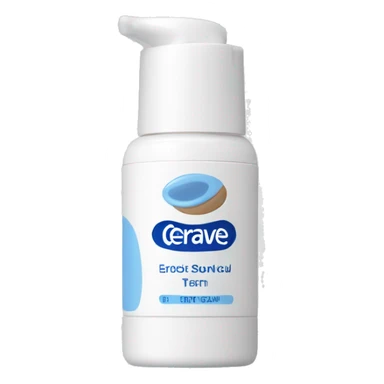 eye cream bottle with label cerave style  sticker