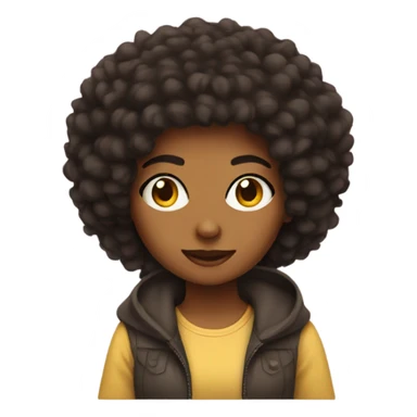 Chica afro sticker