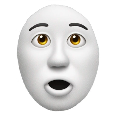 Nose smelling sugar poweder sticker