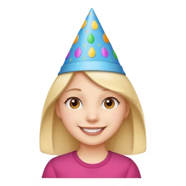 girl with birthday hat















 sticker