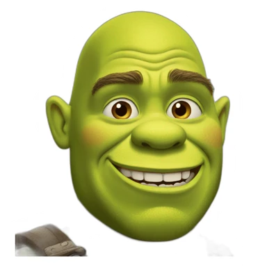 Shrek qui fait caca sticker