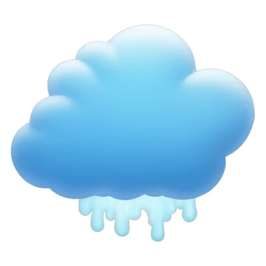 Blue cloud with white tech and middle of it sticker