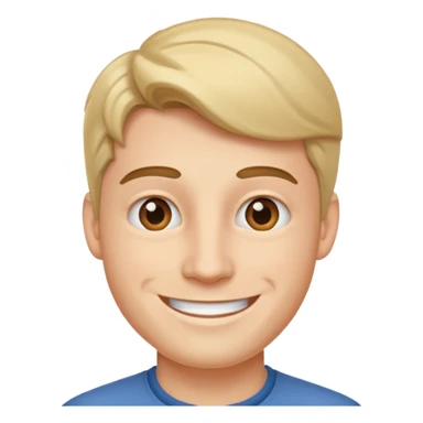 a young, happy, well-kept man sticker