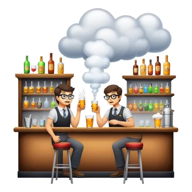 A geek bar smoking ￼ sticker