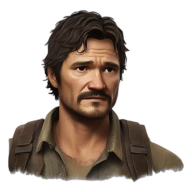pedro pascal in last of us sticker