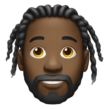 Black guy with dreads smoking  sticker