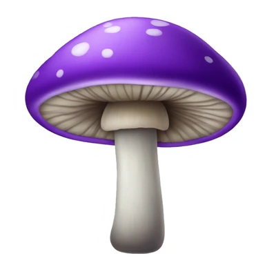purple mushroom sticker