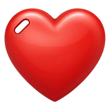 Make a red heart with the letter L inside sticker