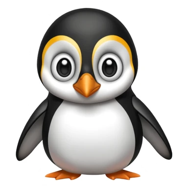Penguin scared sticker