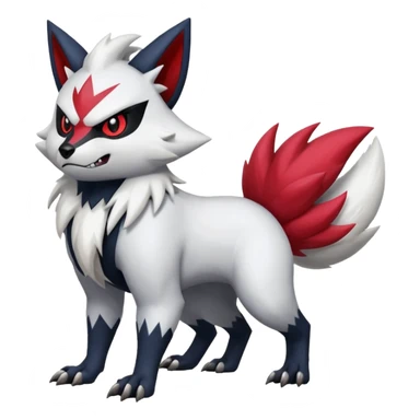 Zorua-Zangoose-Obstagoon-Absol-hybrid-fusion, full body sticker