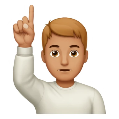 man sticking up middle finger sticker