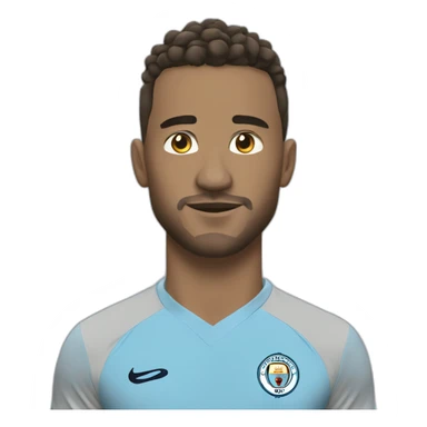 A guy tichort manchester city sticker