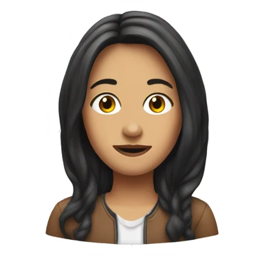 emoji of mylene bellanger sticker