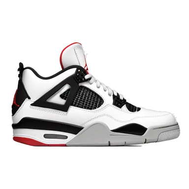 Jordan 4 White sticker