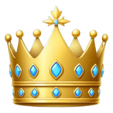 neon symbol of royal crown sticker