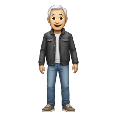 Old man wearing skinny jeans sticker