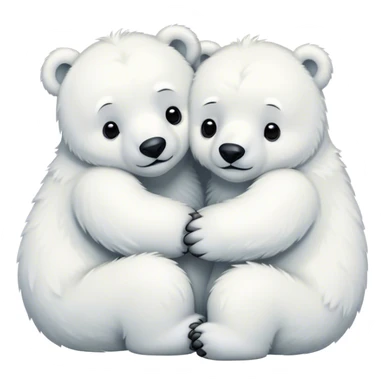 Polar bear love sticker