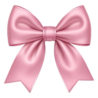 Baby pink bow sticker