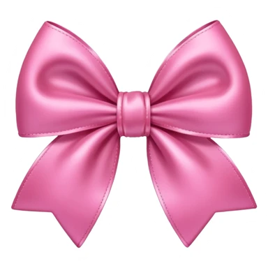 Pretty pink bow emoji sticker