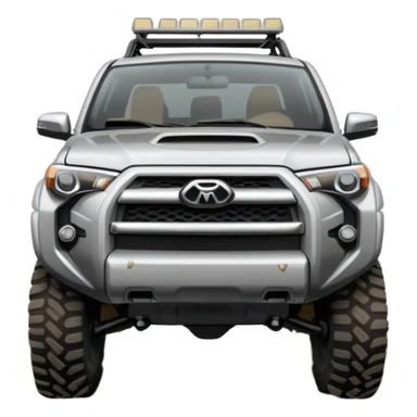 4 runner lifted off road looking with grill lights and make the color light grey sticker