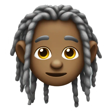mokey with dreads sticker