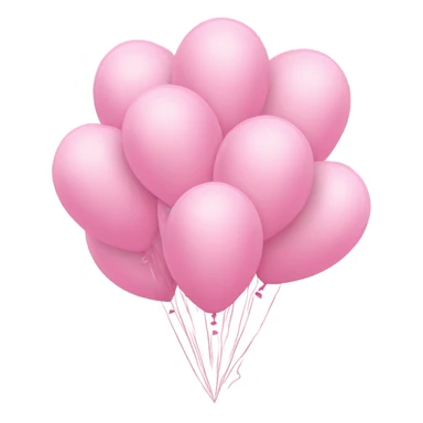Light pink balloons  sticker