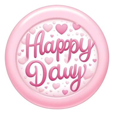 Light pink happy Mother’s Day sign sticker