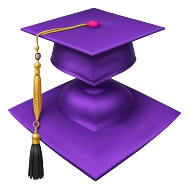 lilac standard graduation cap sticker