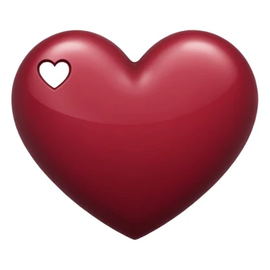 Maroon heart emoji to copy paste sticker