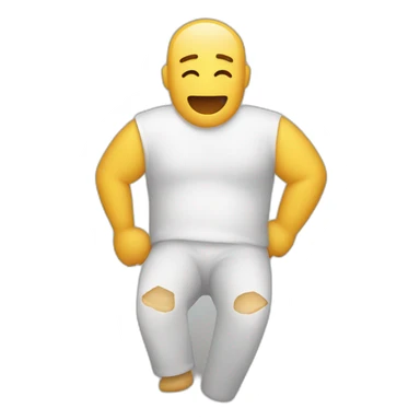 man with broken arm plaster sticker