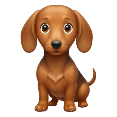 Light brown dachshund sticker