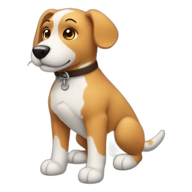 Mirco the plush dog sticker