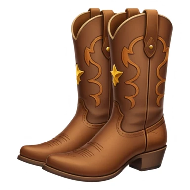 Cowboy boots sticker