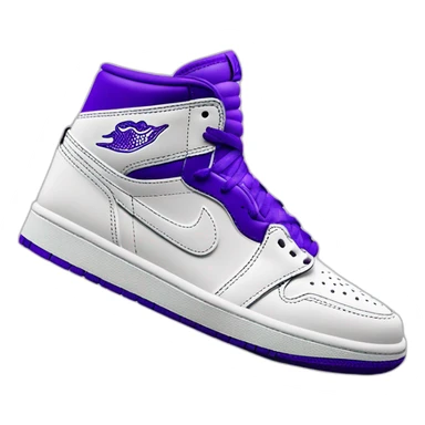 nike-air-jordan-1-purple-and-white-logo-store sticker