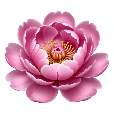 Pink floral drone (peonies flower) sticker