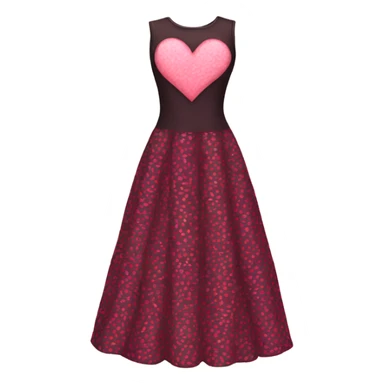 dress with a heart pattern sticker