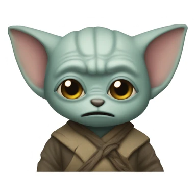 Grogu saying stop sticker