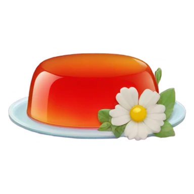 Jello with flowers inside of it sticker
