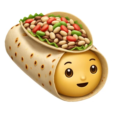 Bean burrito sticker