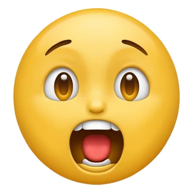 make a yelling emoji sticker