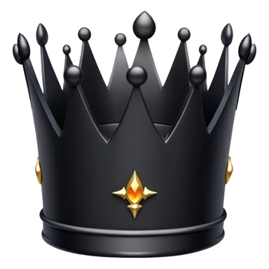 black pink crown sticker