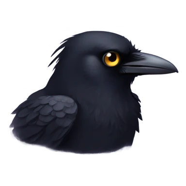 raven with golden eyes sticker