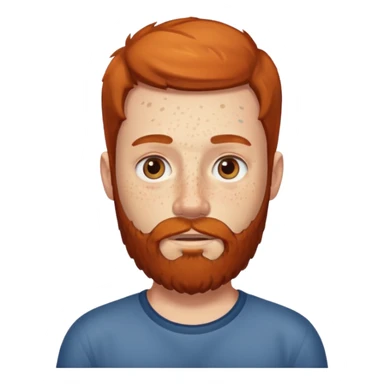 freckled man with beard sticker