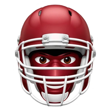college football player helmets dark red  sticker