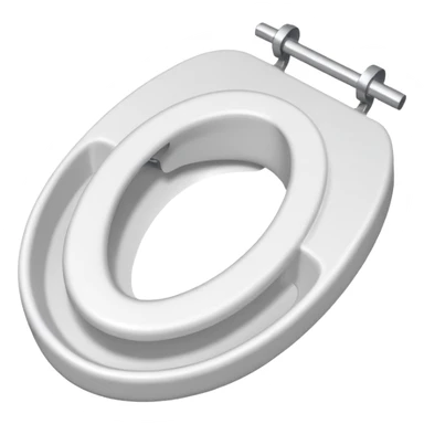 Paper toilet seat with a hole it sticker