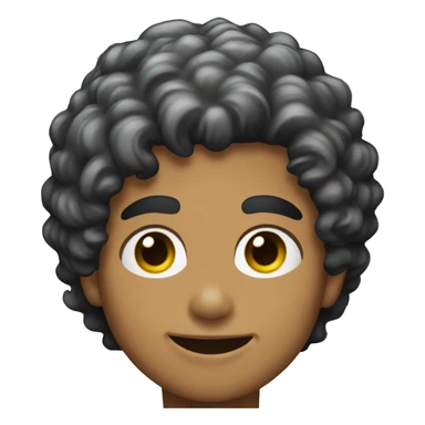 Batman costume on hispanic boy with black curly hair sticker