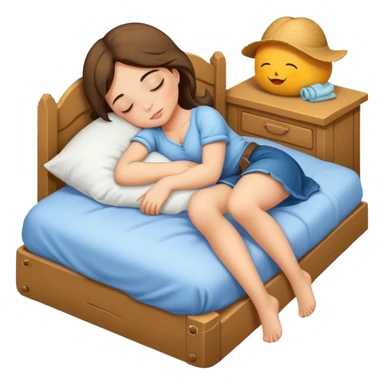 Country girl sleeping  sticker